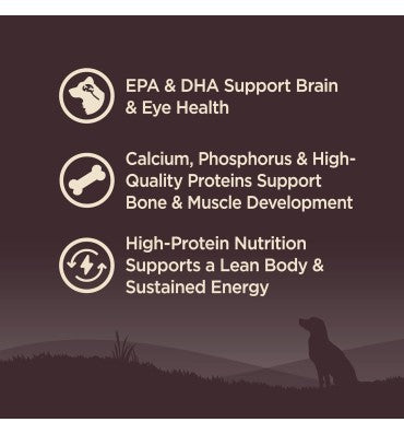 Alimento para Cachorro raza Pequeña, sin Granos, Alto en Proteína Pavo y Pollo