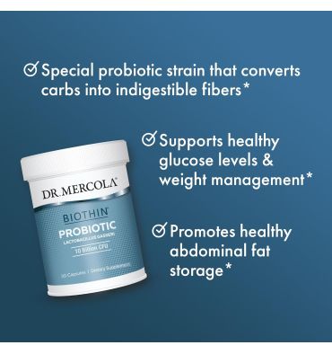Probióticos Biothin 10 billones UFC. (Biothin Probiotic (L. Gasseri))30 caps