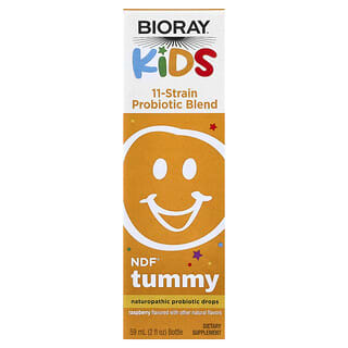 Niños, NDF Tummy, 11-Strain Probiótico Blend, Raspberry, 2 fl oz (60 ml)