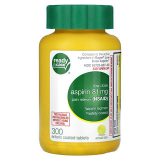 Aspirin, 81 mg, 300 Enteric Coated Tabs