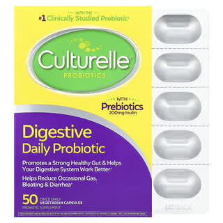 Probióticos, Digestivo Diario Probióticos 50 Once Daily Cápsulas Vegetarianas