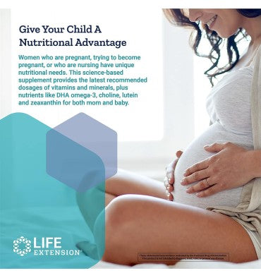 Multivitamínico y Omegas Prenatal, con DHA. 120 caps.