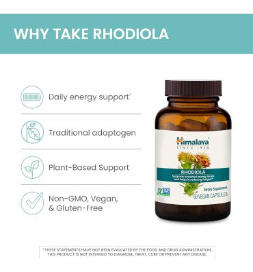 Rhodiola Rosea soporte para Bienestar diario. 60 caps