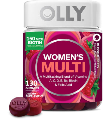 OLLY, Woman´s Multi, sabor Frambuesa. 90 y 130 gomitas.