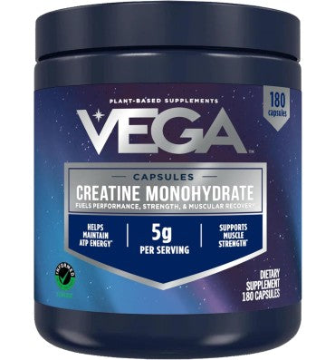 Vega Sport, Creatina Monohidratada 5 gr. 180 caps