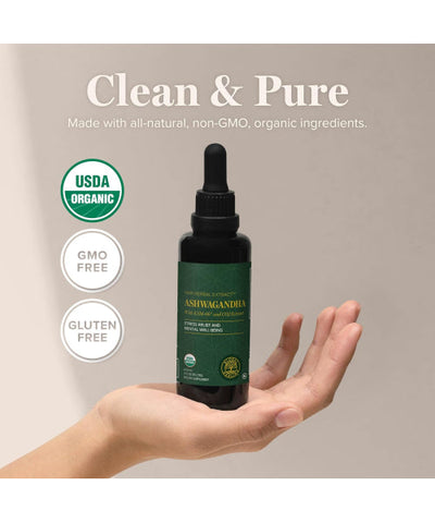 Global Healing Center, Ashwagandha Orgánica extra fuerte. 60 ml.