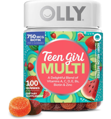 Olly, Multivitamínico para Mujer Adolescentes apoyo sistema Inmune. 2 opc.