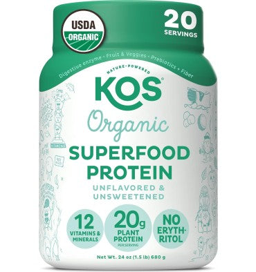 Proteína Vegana Orgánica de Superfoods sin Sabor Sin Azúcar