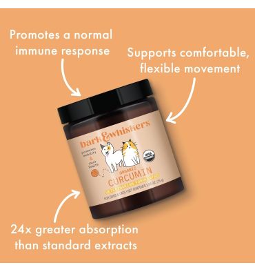 Bark and Whiskers, Cúrcuma Orgánica para Perros y Gatos. 75 gr.