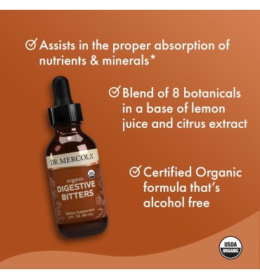 Dr. Mercola, Soporte Digetivo a base de Hiervas, 2 oz.