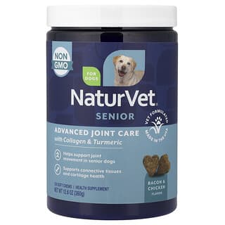 Senior Advanced Joint Care With Collagen & Turmeric, para Perros, Tocino & Pollo, 120 Soft Chews, 12.6 oz (360 g)