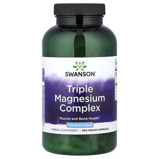 Triple Magnesio Complex, 400 mg, 300 Vegan cápsulas