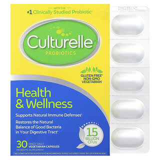 Probióticos, Health & Wellness, 50 mg (15 Billion CFUs), 30 Vegetarian caps