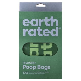Dog Poop Bags With Handles, Lavender, 120 Handle Bags