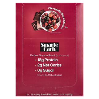 Barras de Proteína Sabor Chocolate Black Cherry 12 Barras de 50 g c/u