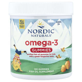 Omega 3 gomitas, edades 3+, Myarina, 120 gomitas