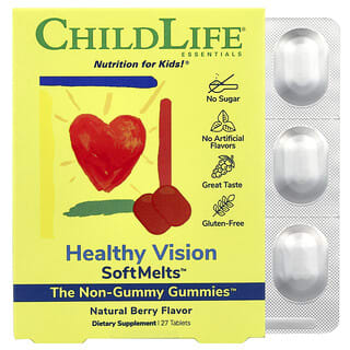 Healthy Vision SoftMelts, Berry Natural, 27 tabs