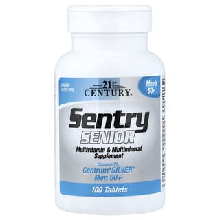 Multivitamínico y Minerales para Hombre 50+, Sentry Senior. 100 tabs.