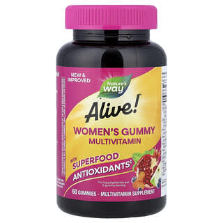 Alive! Mujer Gummy Multivitamínico, Mixed Berry, 60 gummies