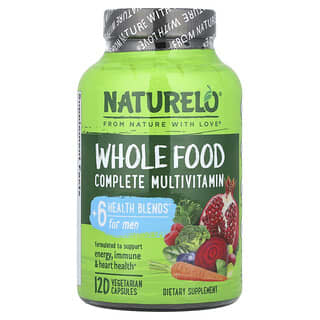Multivitamínico para Hombre, de alimentos integrales, completo. 120 Vcaps.