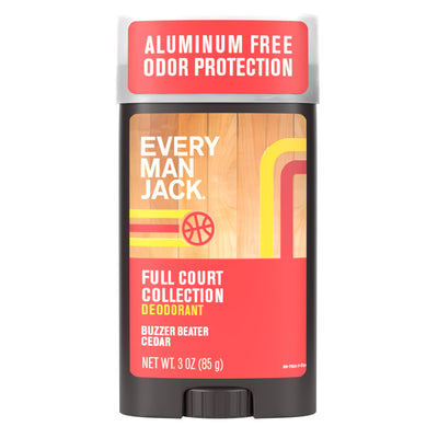 Desodorante Full Court Collection Libre de Aluminio Buzzer Beater Cedar. 73 gr. - Every Man Jack