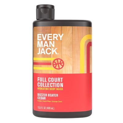Body Wash Hidratante Full Court Collection Buzzer Beater Cedar. 400 ml. - Every Man Jack