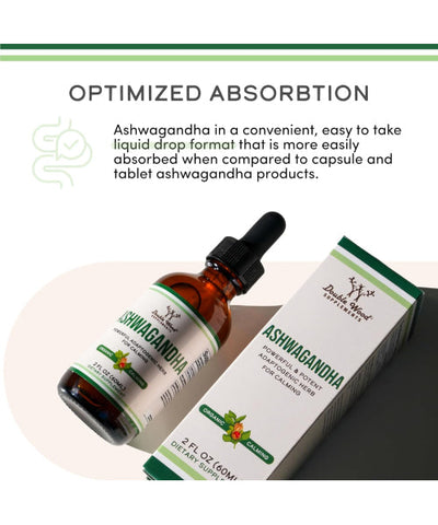 Double Wood Supplements, Ashwagandha líquida. 60 ml.