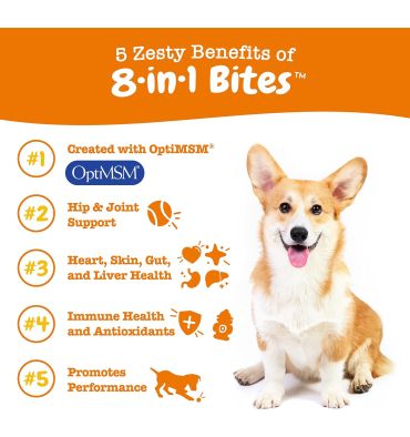 Multivitamínico Natural para Perros 8 en 1, 90 chews