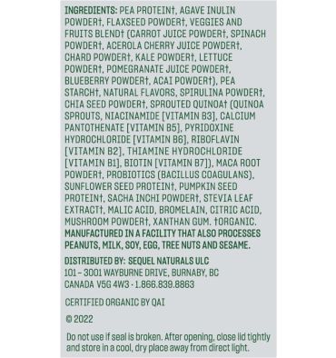 VEGA ONE ORGANIC, sabor Berries. 688 gr.