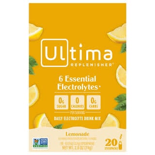 Mezcla Diaria de Electrolitos para Bebida, Limonada 20 Stick Packs, 0.13 oz (3.7 g) Cada Uno