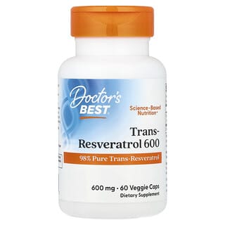 Trans-Resveratrol 600, 600 mg, 60 Veggie Caps