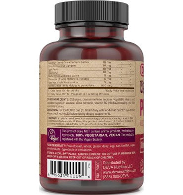 Multivitamínico y Minerales Prenatal, vegano. 90 caps.