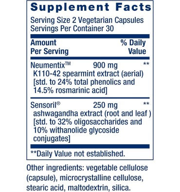 Life Extension, Ashwagandha Plus. 60 Vcaps