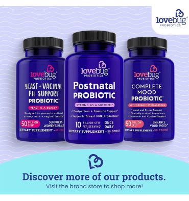 Probióticos Prenatal 20 billones, Acidez, Nauseas y Digestión. 30 caps.