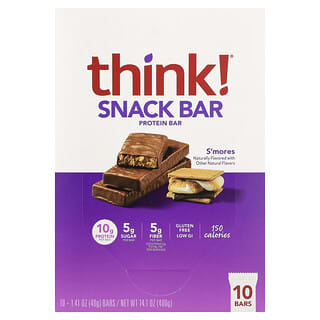 Barras Snack de Proteína Sabor S’mores 10 Barras de 40 g c/u
