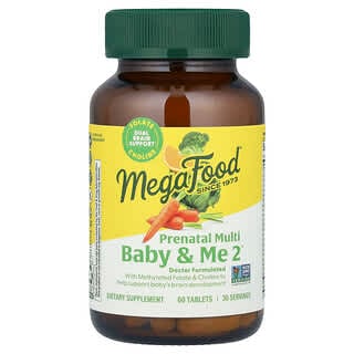 Baby & Me 2, Prenatal Multivitamínico, 60 tabs