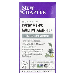Multivitamínico para Hombre 40+, Every Man's, 1 al día. 96 V-tabs.