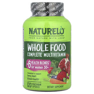 Multivitamínico para Mujer 50+, de alimentos integrales, completo. 120 caps.