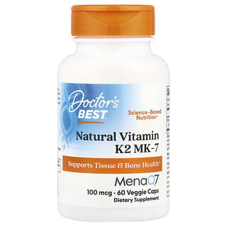 Vitamina K2 MK-7 Natural 100 mcg 60 Cápsulas Vegetales