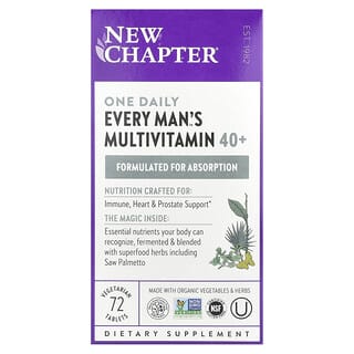 Multivitamínico para Hombre 40+, Every Man's, 1 al día. 72 V-tabs.