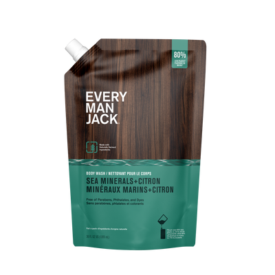 Body Wash Hidratante Refill Sea Minerals + Citron. 1.06 L. - Every Man Jack