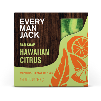 Jabón en Barra Cold Press Hawaiian Citrus. 142 gr. - Every Man Jack