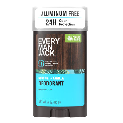 Desodorante Libre de Aluminio Coconut + Vanilla. 73 gr. - Every Man Jack