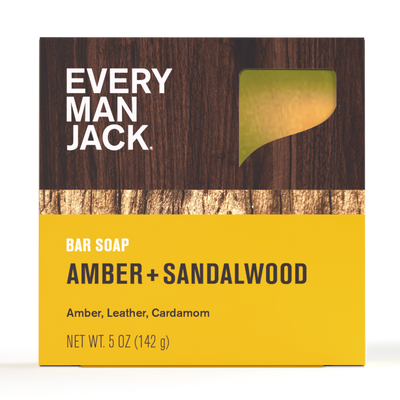 Jabón en Barra Cold Press Amber + Sandalwood. 142 gr. - Every Man Jack