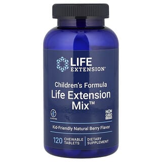 Life Extension Mix, Natural Berry, 120 Tabs Masticables