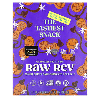 Barras de Proteína Vegetal Sabor Peanut Butter Dark Chocolate & Sea Salt 12 Barras de 46 g c/u