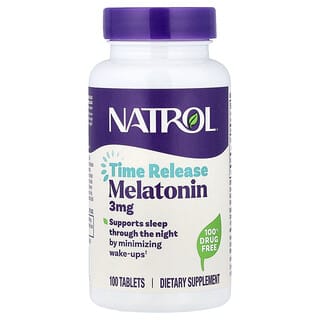Melatonina, Time Release, 100 tabletas