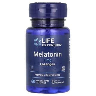 Melatonina, 3 mg, 60 Vegetarian Lozenges