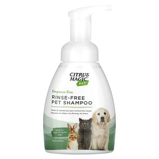 Pet, Rinse-Free Pet Shampoo, Fragrance-Free, 8 fl oz (236 ml)