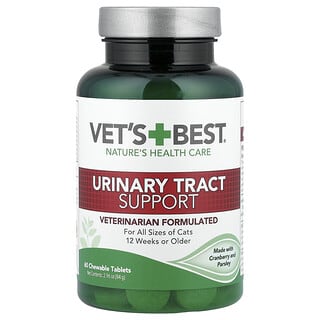 Urinary Tract Support, para Gatos, Todos los Tamaños, 12 Weeks+, 60 Tabletas Masticables, 2.96 oz (84 g)